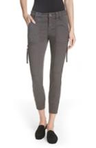 Women's Joie Malbi Slim Stretch Cotton Blend Cargo Pants - Black