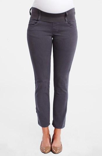 Women's Maternal America Maternity Skinny Ankle Stretch Jeans - Grey
