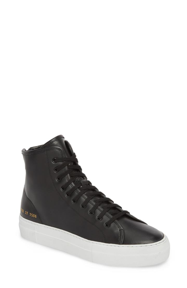 Women's Common Projects Tournament High Super Sneaker Us / 35eu - Black