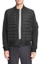 Men's Moncler Mixed Media Quilted Down Jacket