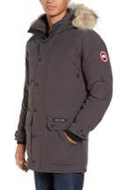Men's Canada Goose Emory Genuine Coyote Fur Trim Parka, Size - Grey