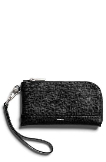 Shinola Latigo Leather Wristlet - Black