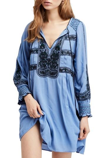 Women's Free People Wind Willow Minidress - Blue