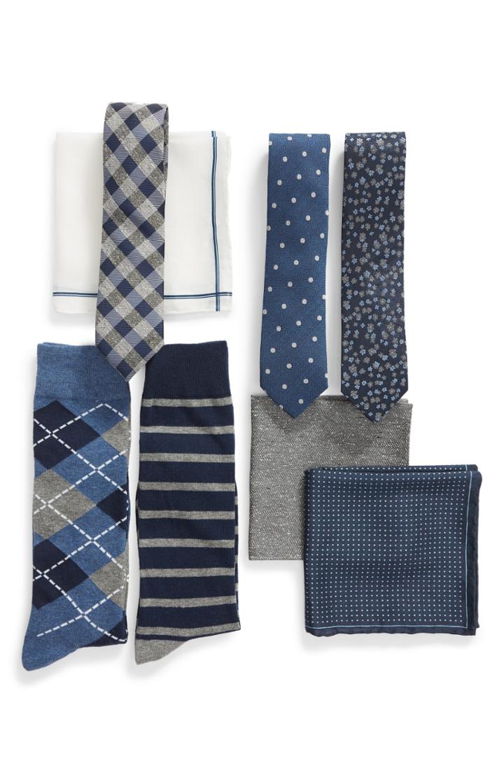 Men's The Tie Bar Large Navy Style Box, Size - Blue