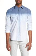 Men's Culturata Tailored Fit Degrade Sport Shirt - Blue
