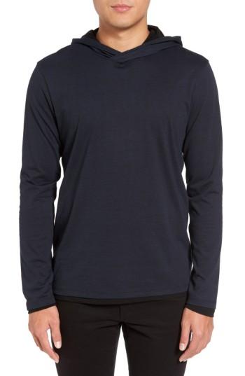 Men's Calibrate Lightweight Double Layer Hoodie, Size - Blue