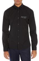 Men's Hugo Ero Extra Slim Fit Zip Pocket Sport Shirt - Black