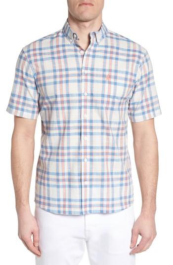 Men's Johnnie-o Ellington Regular Fit Sport Shirt, Size - Red