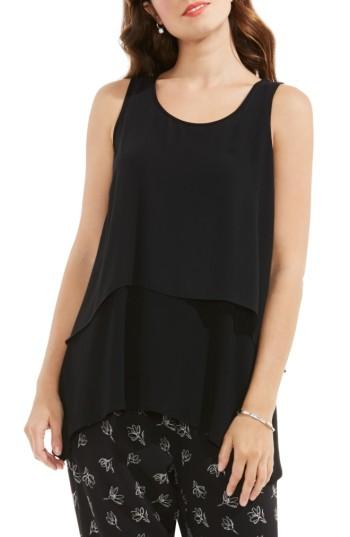 Women's Vince Camuto Shark Bite Top - Black