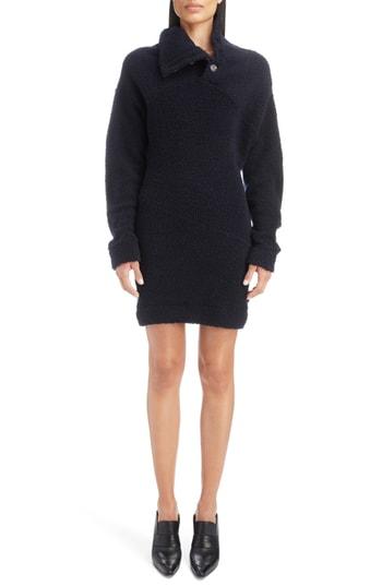 Women's Atlein Fleece Turtleneck Sweatshirt Dress Us / 42 Fr - Blue