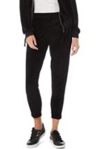 Women's Michael Stars Vali Velvet Crop Jogger Pants - Black