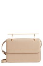 M2malletier La Fleur Du Mal Studded Leather Shoulder Bag - Beige