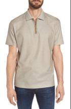 Men's Luciano Barbera Cotton Polo Shirt - Beige
