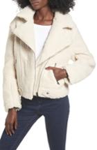 Women's Astr The Label Brooklyn High Pile Fleece Jacket - Ivory
