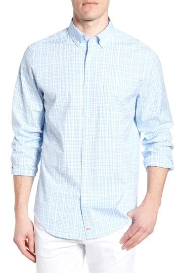 Men's Vineyard Vines The Point House Classic Fit Stretch Plaid Sport Shirt - Blue