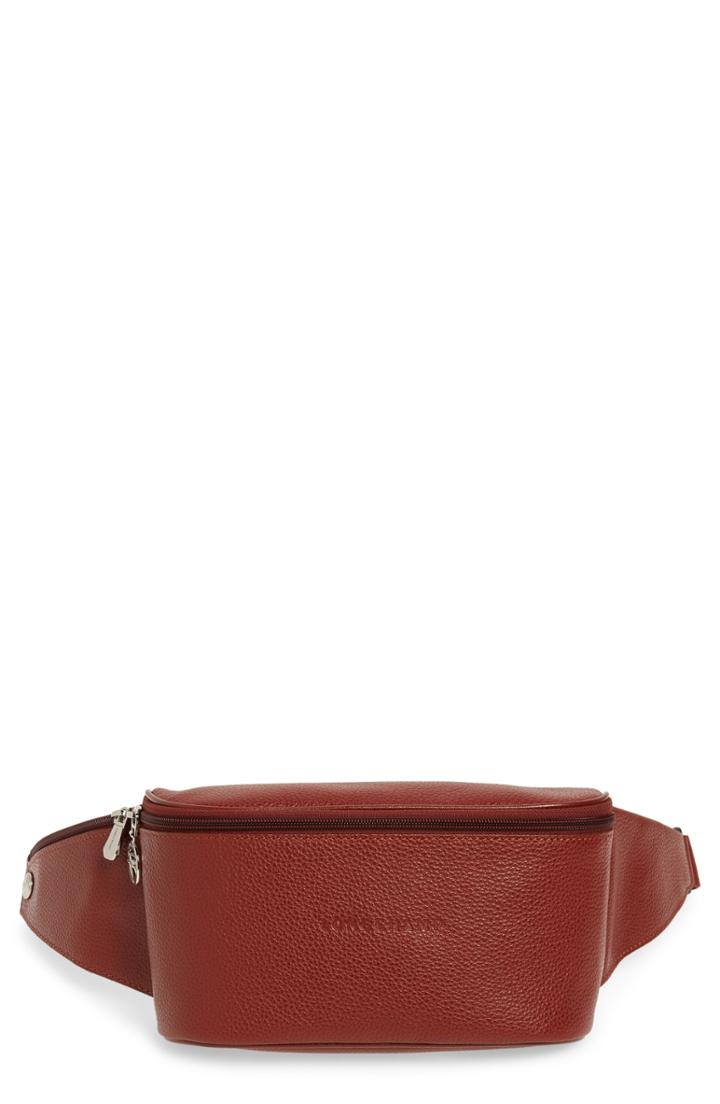 Longchamp Le Foulonne Leather Belt Bag - Black