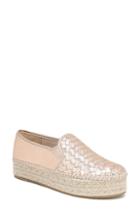 Women's Sam Edelman Catherine Platform Sneaker .5 M - Metallic