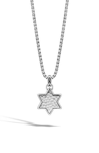Men's John Hardy Star Of David Pendant Necklace