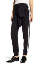 Women's French Connection Tied Sleeve Sweatpants - Black