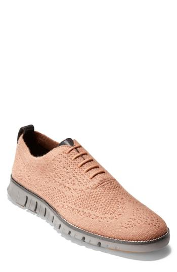 Men's Cole Haan Zerogrand Stitchlite Woven Wool Wingtip M - Brown