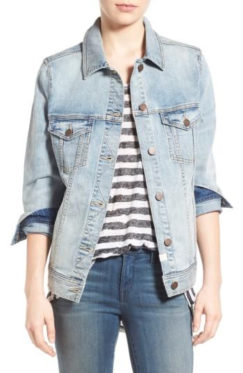 Women's Treasure & Bond Relaxed Denim Jacket - Blue