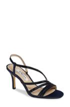 Women's Nina Amani Asymmetrical Strappy Slingback Sandal M - Blue