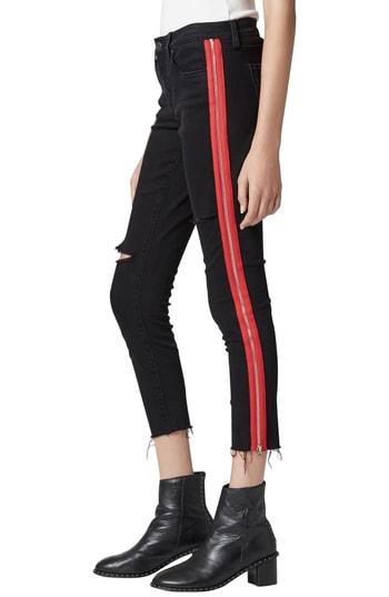 Women's Blanknyc The Bond Side Zip Ripped Skinny Jeans