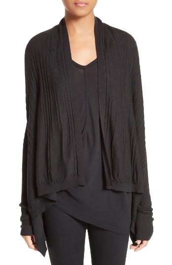 Women's Rick Owens Wool Drape Cardigan