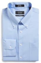 Men's Nordstrom Men's Shop Classic Fit Non-iron Solid Dress Shirt - 32 - Blue