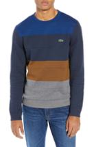 Men's Lacoste Colorblock Cotton Blend Sweatshirt (s) - Grey