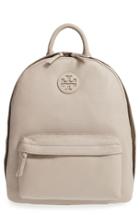 Tory Burch Pebbled Leather Backpack - Grey