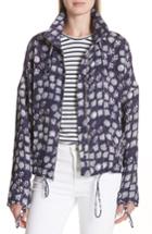 Women's A.l.c. Hawkins Print Silk Blend Jacket - Blue