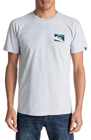 Men's Quiksilver Box Knife Graphic T-shirt - Grey