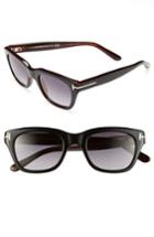 Men's Tom Ford 'snowdon' 50mm Sunglasses - Shiny Black