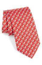 Men's Salvatore Ferragamo Windsurfing Bear Silk Tie, Size - Red