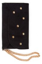Sonix Cosmic Stud Iphone X Velvet Wristlet - Black