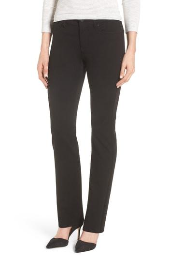 Women's Nydj Marilyn Straight Leg Ponte Pants - Black