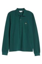 Men's Lacoste Classic Fit Long Sleeve Pique Polo (xl) - Green