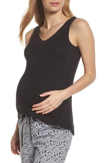 Women's Belabumbum New Mama Maternity/nursing Tank - Black