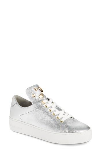 Women's Michael Michael Kors Mindy Platform Sneaker M - Metallic
