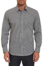 Men's Robert Graham Wade Tailored Fit Check Sport Shirt - Black