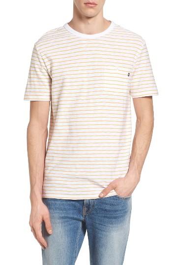 Men's Obey Ashland Stripe T-shirt - Yellow