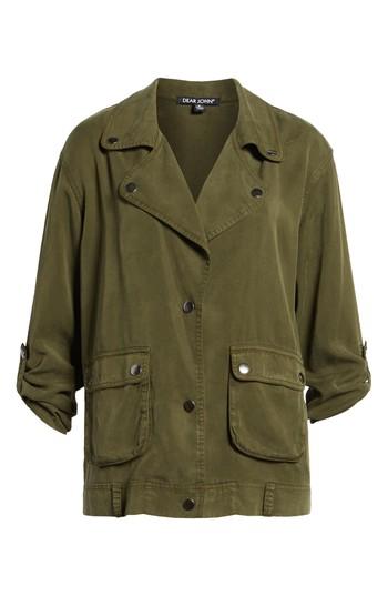 Women's Dear John Cross Front Jacket - Green