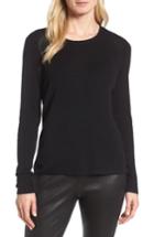 Women's Eileen Fisher Slim Merino Wool Sweater, Size - Black