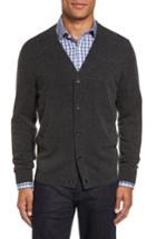 Men's Nordstrom Men's Shop Cashmere Button Front Cardigan, Size - Grey