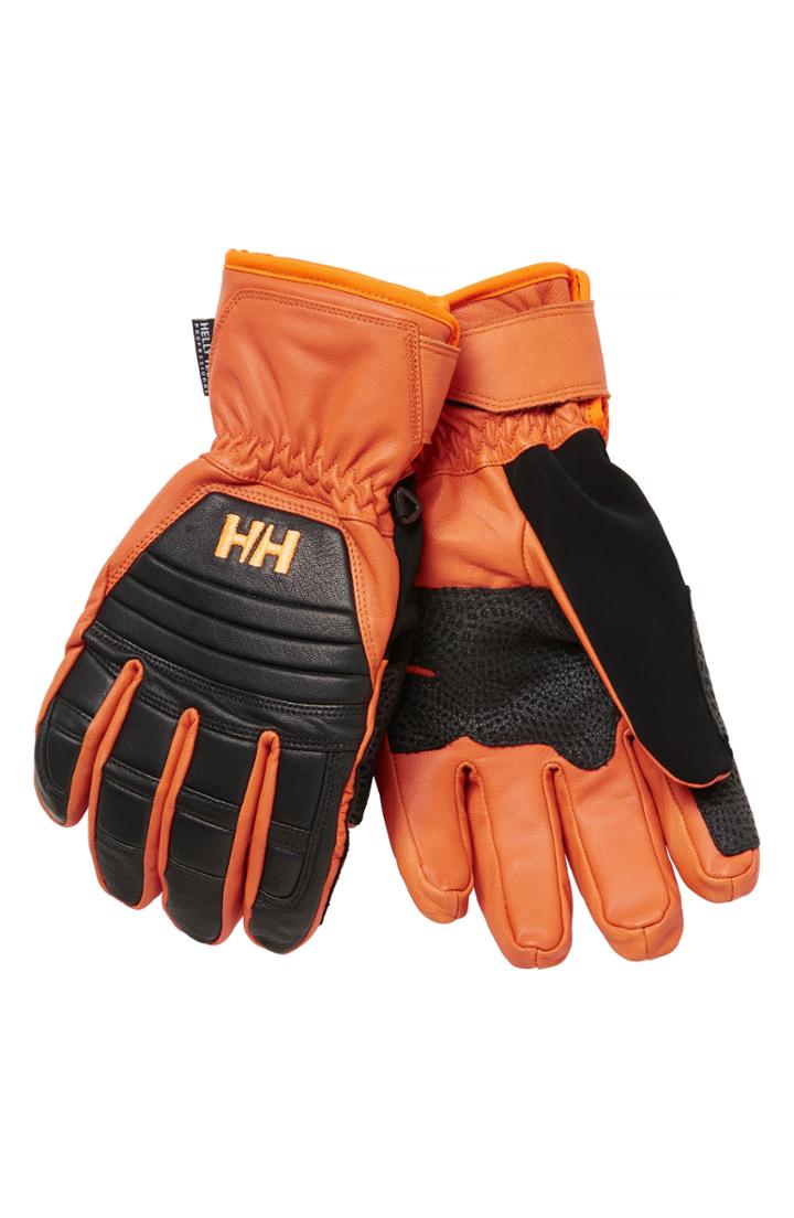 Men's Helly Hansen Ullr Leather Ski Gloves - Black