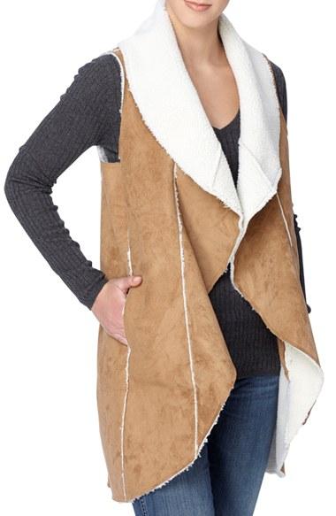 Women's Catherine Catherine Malandrino Leonide Faux Shearling Vest