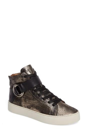 Women's Frye Lena Harness High Top Sneaker M - Grey