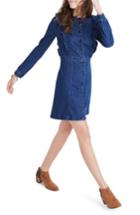 Women's Madewell Ruffle Denim Dress - Blue