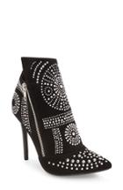 Women's Lauren Lorraine Queen Studded Bootie